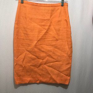 Disegni Lined 100% Linen Pencel Skirt Size 6